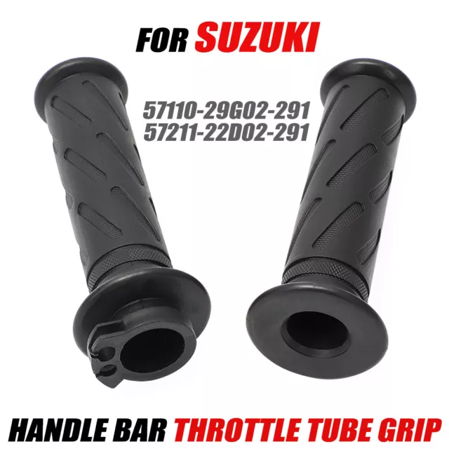 Grips & Throttle Tube For Suzuki Gsxr 600 750 1000 V-Strom Dl 650 Sv650 Tu250X