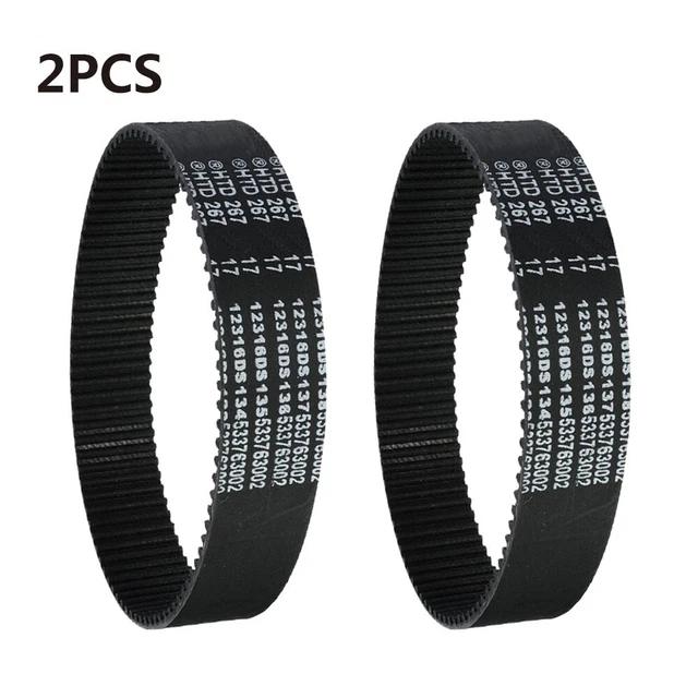 Accessori cintura 267x17 mm alta qualità pezzi di ricambio durevoli 2 pz gomma
