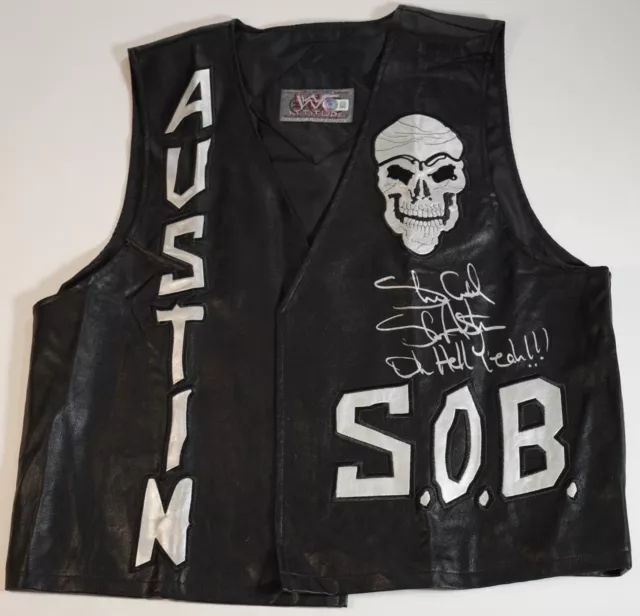 Stone Cold Steve Austin Signed Official 2000 WWF 3:16 Vest BAS COA Oh Hell Yeah