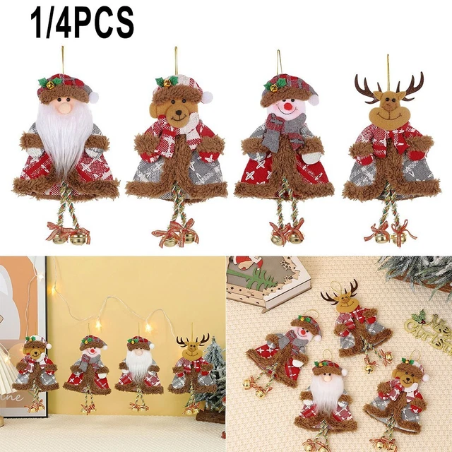 Weihnachten Weihnachtsmann Schneemann Elch Puppe Plüschtier Weihnachten Schreibtisch Ornament Kind Geschenk