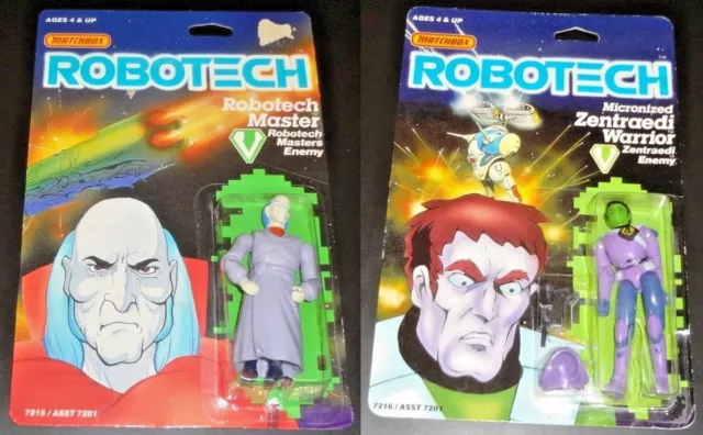 1985 New Moc Matchbox Zentraedi Warrior Robotech Master Action Figure Enemy Lot