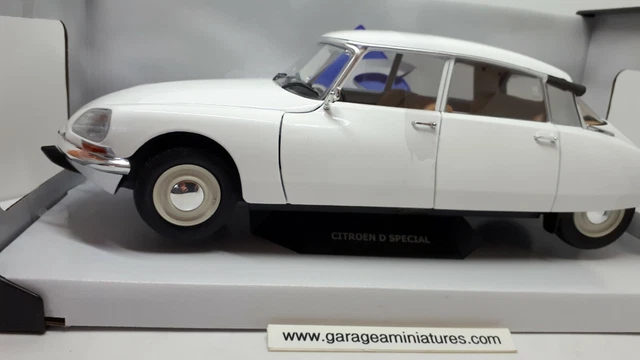 DS CITROEN 1972 BLANCHE SOLIDO ECHELLE AU 1/18ème voiture miniature collection