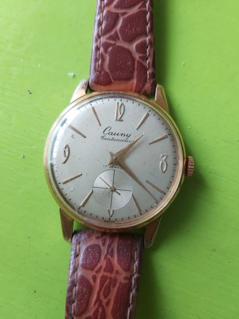 MONTRE MILITAIRE MÉCANIQUE vintage Carondelet WW2-Era brevet pour