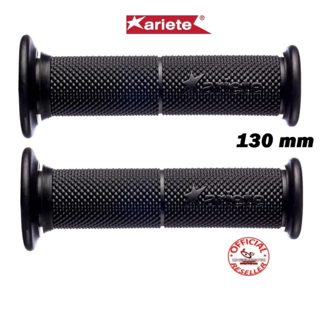 Coppia Manopole Forate Ariete Moto Scooter Nere 130 Mm 22/25 02613-N