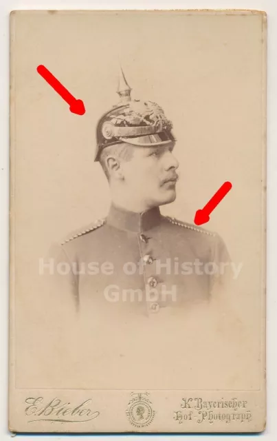 134336, Portraitfoto CDV, Einjährig Freiwilliger, IR, Infanterie Regiment