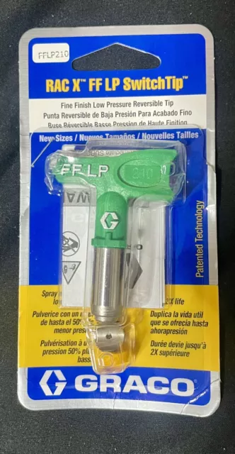 Graco FFLP Airless Spray Gun Tip - Green/Silver (FFLP210)