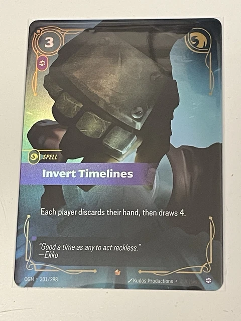 RIFTBOUND LEAGUE OF Legends Invert Timelines Epic OGN 201/298 £12.00 ...