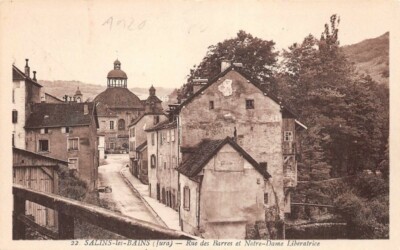 Notre-Dame libératrice de Salins vintage albumen print Tirage al Jura Salins 