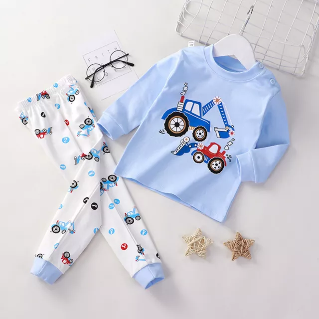 3 Month Baby Boy Clothes Girls Boys Toddler Soft Pajamas Toddler Cartoon Prints