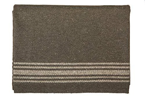 Wool Blanket Military Style - Thick & Lightweight Army Camping Blankets
