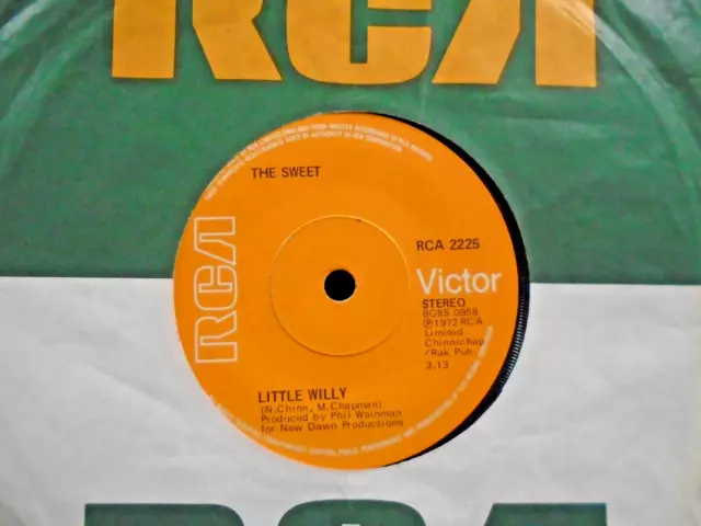 THE SWEET " LITTLE WILLY " Or. UK RCA EX+ COND.IN Or.SL.