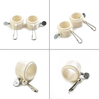 Asta Bandiera Anello Montatura Parte Casa Camera Giardino di Tenuta Base 2Pcs 