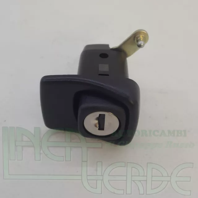 Kit Coppia Serrature Porta E Pulsante Chiusura Cofano Per 7654496 Fiat Panda 2