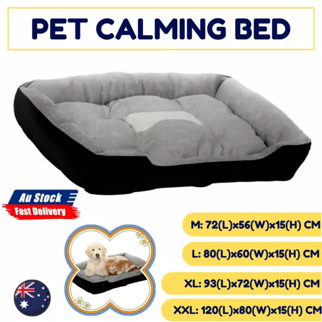 M/L/XL/XXL Calming Bed Fashion & lovely Dog Cat Sleeping Comfy Cave Washable Mat