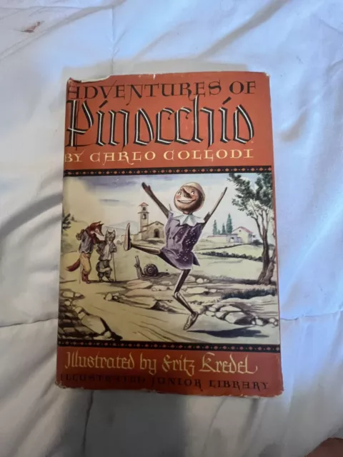 1946 The Adventures of PINOCCHIO | Hardcover With Illustrations DUSTCOVER