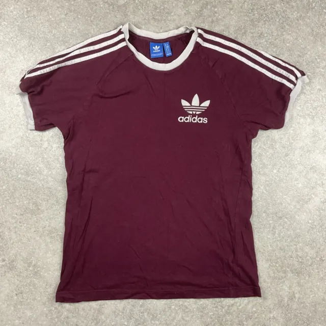 Adidas Originals Red Classic Tshirt Size M Pit to pit 19"