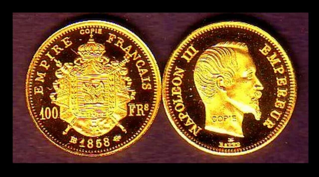 ★★ Mini De La 100 Francs 1858 Bb ★★ Fdc
