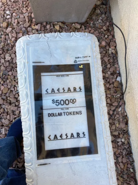 Caesars Palace CASINO Las Vegas $500.00 dollar tokens plastic bag casino used
