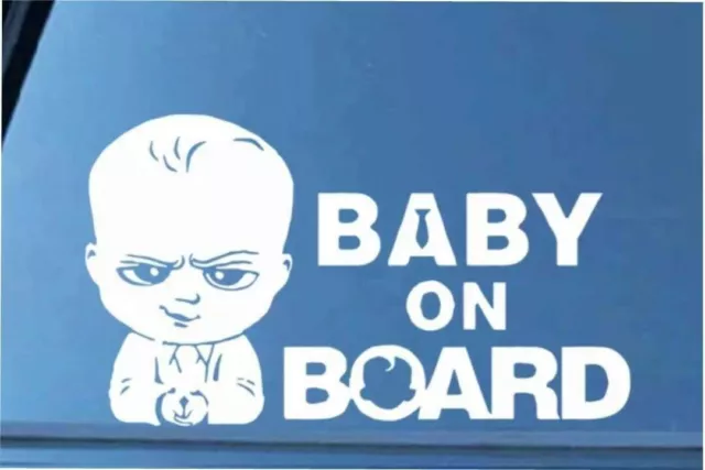 Baby On Board Funny Car Child Children Window Bumper Sticker Vinyl Decal