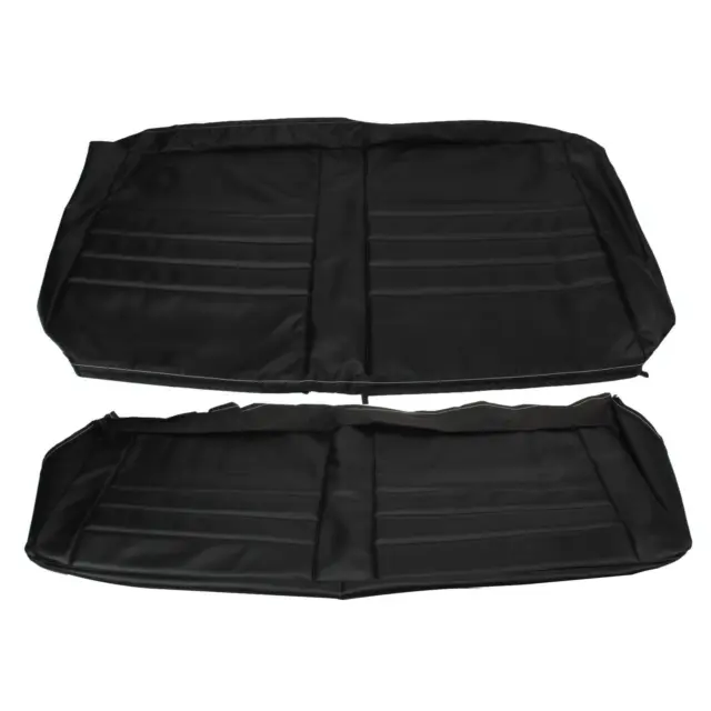 PUI  65AS10C Rear Seat Upholstery, 1965 Chevelle Coupe, Black
