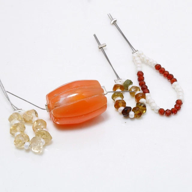 Carving Carnelian Multi Gemstone Wholesale Lot Beads 16X12X12 mm 1.5" JB-29249