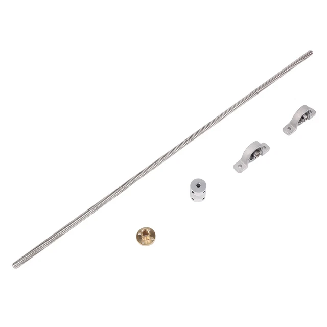 T8 8mm 500mm Lead Screw Rod with  Pillow  Mounted CNC Set For 3D Printer G7M4