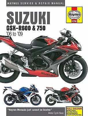 Haynes Manual Fits Suzuki GSXR600 K6-K9 06-09 GSXR6750 K6-K9 06-09