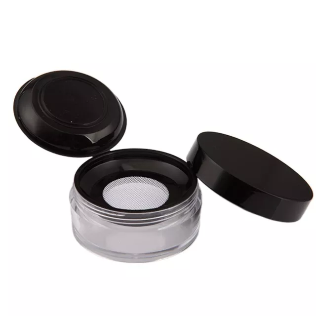 Travel Makeup Jar Loose Powder Pot Plastic Cosmetic Container Empty Powder Case