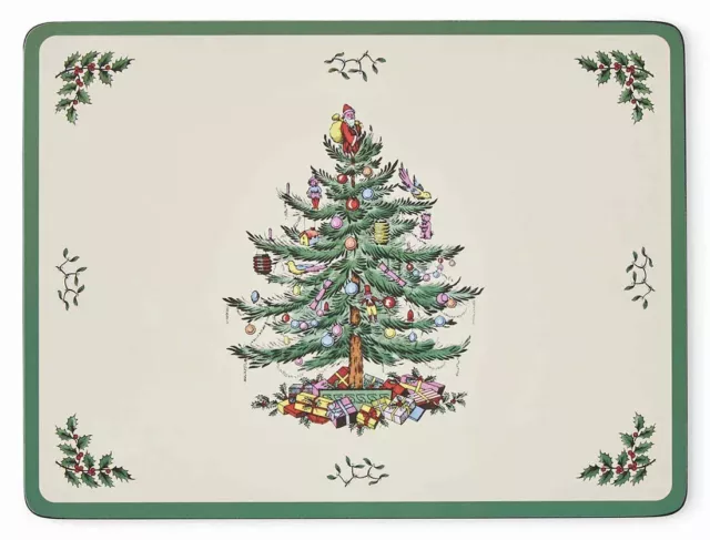 Spode Christmas Tree 6 Placemats 12X9" (By Pimpernel) New/Boxed