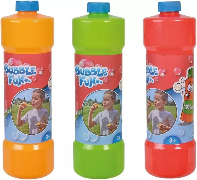 3x SIMBA Bubble Fun Seifenblasenflüssigkeit Nachfüllflasche (3 Liter!!)