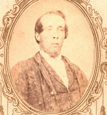 Alliance Ohio CDV Man VICK Civil War Era Antique Photo 1860's C9