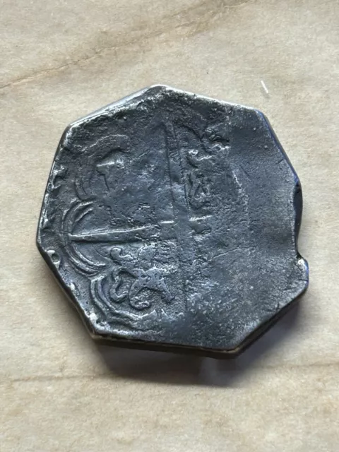 Felipe III ( 1615-1621 ) 8 reales Toledo Ag. 24,2 g. Plata Rara