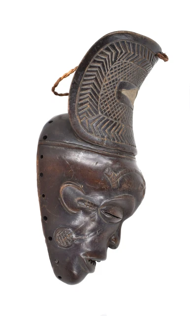 Chokwe Mask Mwana Pwo with Headdress Angola African Art 6