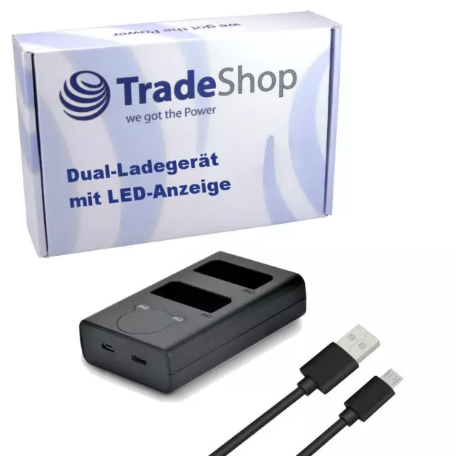 Dual Ladegerät LCD USB für Canon LP-E10 LPE10 LP-E-10 Akku ACCU Charger