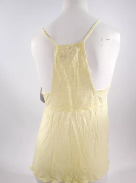 NWT WOMENS ELEMENT MOSAIC TANK TOP $32 M canary yellow lace shirt 3