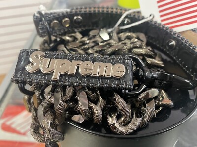 Supreme Dog Collar And Leash FOR SALE! - PicClick