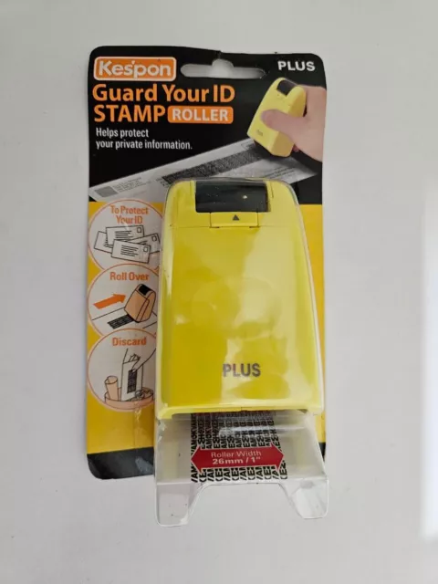 PLUS Kespon Guard Your ID Stamp Roller Ink Color Black