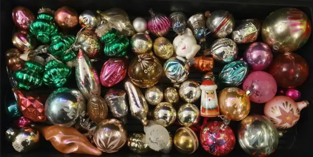 lots to choose from soviet russia christmas tree ornaments vintage glass toys