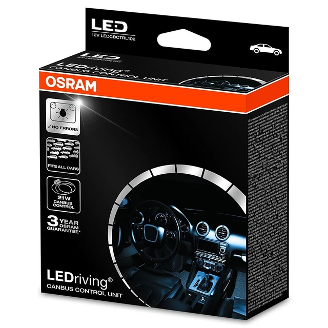 Osram LEDCBCTRL102 E LEDriving Canbus Control Unit 12V 21W LED Errors Canceller