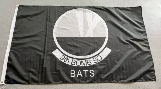 USAF US Air Force 9th Bomb Squadron "Bats" 3x5 ft Single-Sided Flag Banner