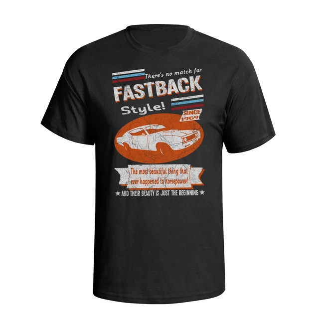 Ford Torino Cobra Fastback 1969 Retro-Stil Herren Bio Baumwolle T-Shirt Auto Geschenk