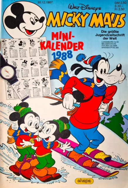 Micky Maus Comic Nr.1-1988 gut ungelesen Z 1-2/2  (M18