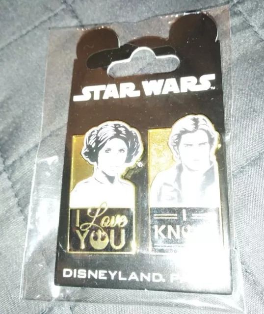 Han Leia I love you I know Star Wars Disney Land Paris Dlrp Dlp 2018 Pin 2