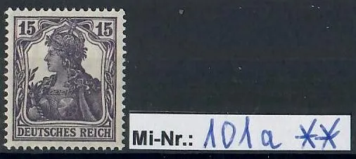 Deutsches Reich Mi.-Nr.: 101 a Freimarke 1917 sauber postfrischer Wert