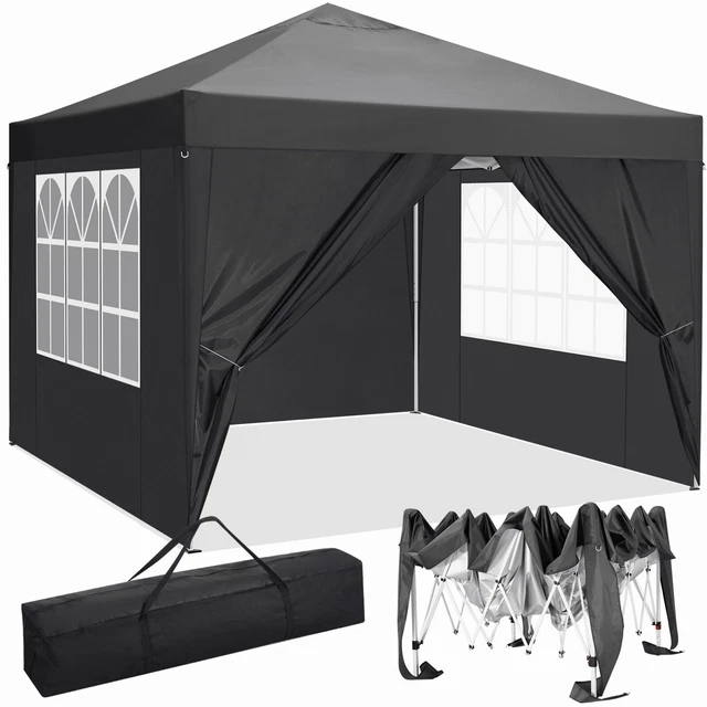 Anti-UV Gartenpavillon 3x3 m Pavillon Stabil Wasserdicht Partyzelt UV-Schutz 50+