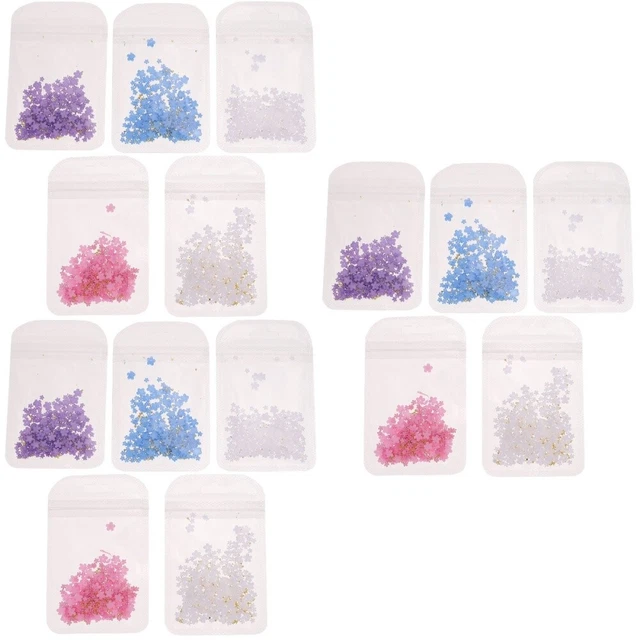 15 paquetes de flores para decoración de uñas cuentas arte en uñas 3D flores para uñas