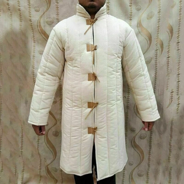 Medieval-Gambeson-coat-Aketon-épais-rembourré-veste