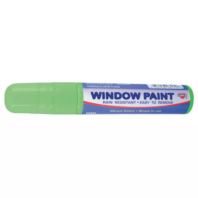 COSCO 038872 Paint Marker, Removable, Green