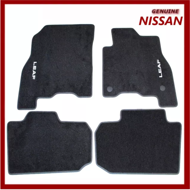 GENUINE NISSAN LEAF 2018 EV Velour Carpet Floor Mats. KE7555S001 New! £