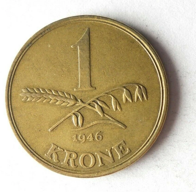 1946 DENMARK KRONE - High Quality Collectible Coin - FREE SHIP - Bin #171